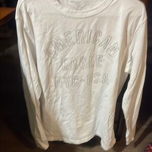 American Eagle Outfitters White Long Sleeve Tee